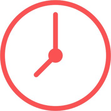Red Clock PNG