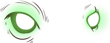 Green Glowing Eyes PNG