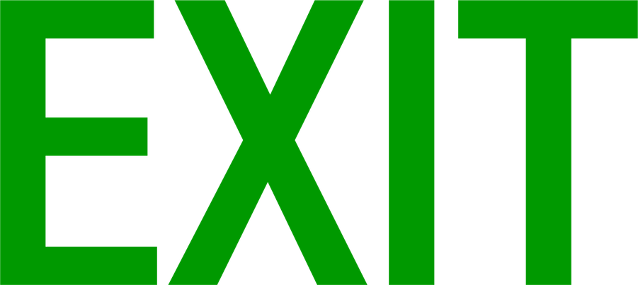 Exit Sign PNG