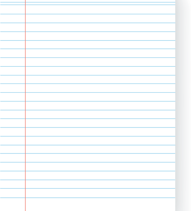 Lined Paper PNG