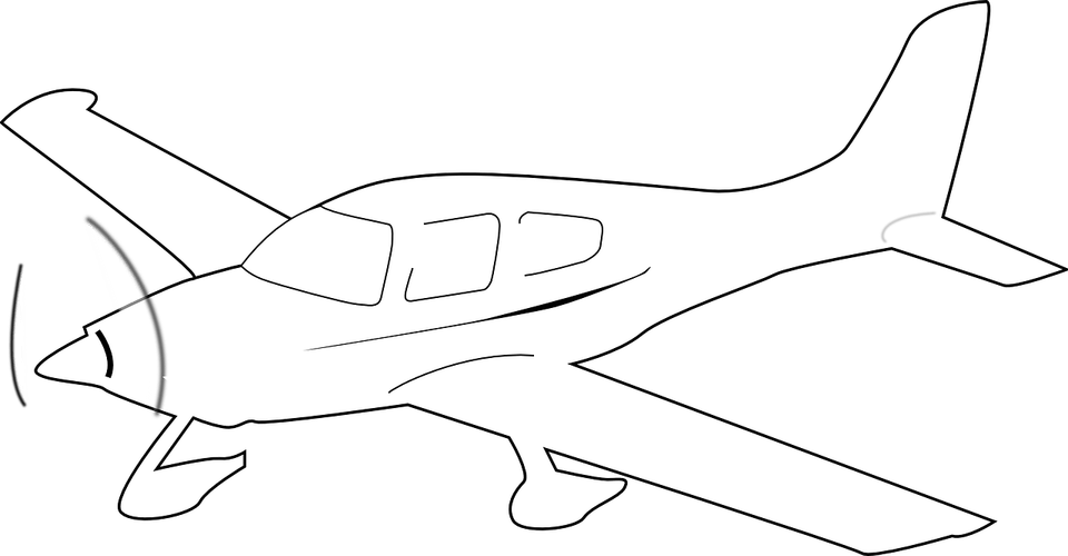 Airplane White PNG