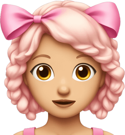 Pink Bow Emoji PNG