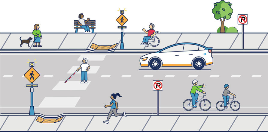 Pedestrian Hand Sign PNG