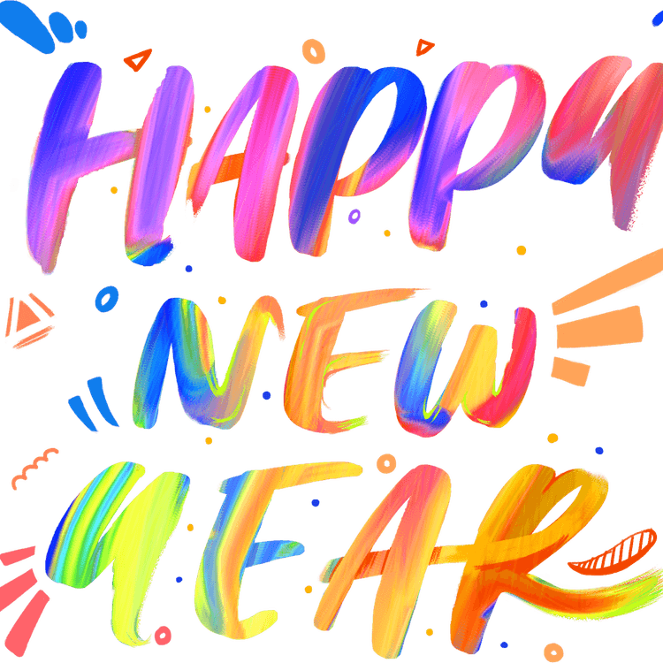 New Year And Company PNG