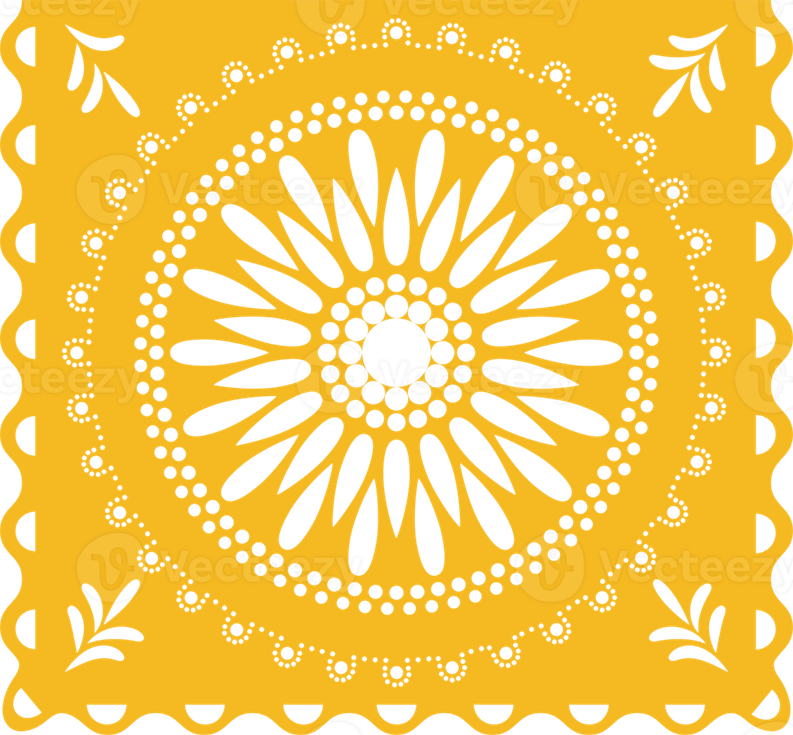 Papel Picado Banner PNG