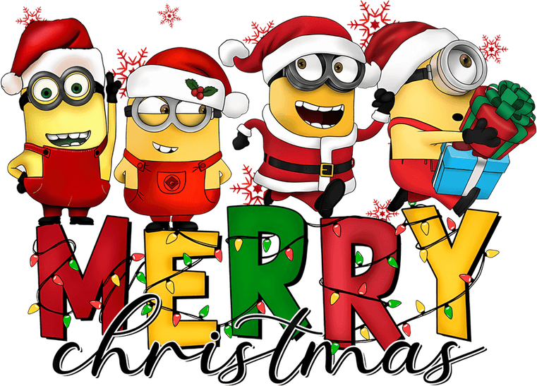 Minions Christmas PNG