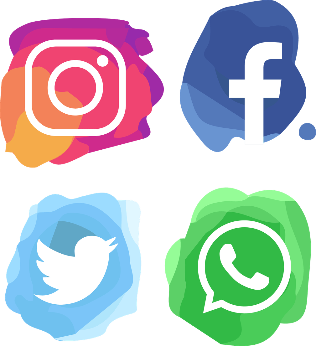 Social Media Logos PNG