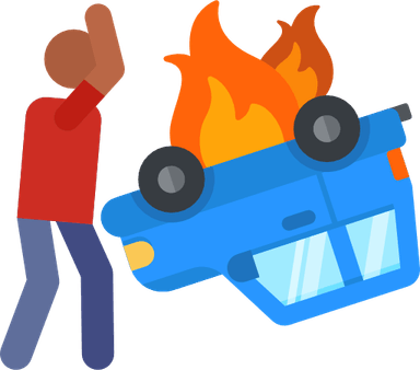 Flipped Car PNG