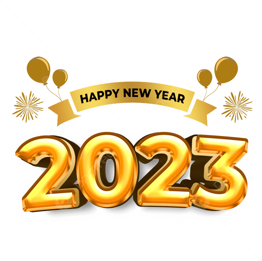 Happy New Year 2023 PNG