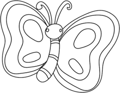 Butterfly Outline PNG