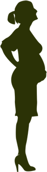 Pregnant Woman Cartoon PNG