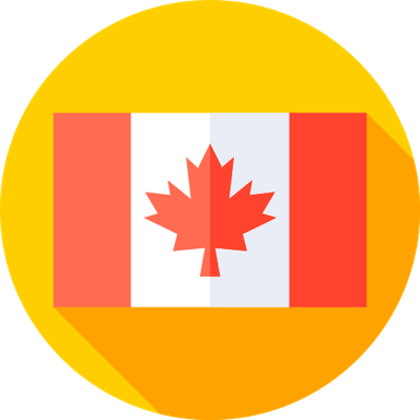 Canada Flag Circle PNG