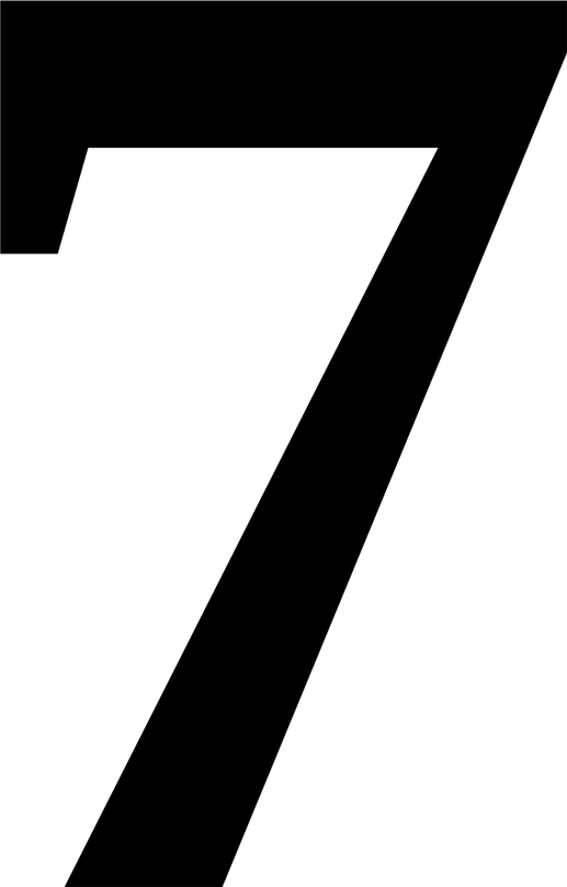 7 Number PNG