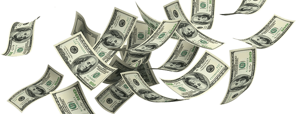 Falling Money PNG