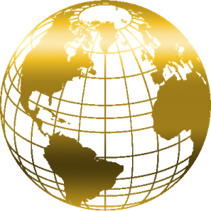 Gold Globe PNG