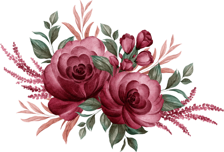 Burgundy Flower PNG