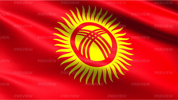 Kyrgyzstan Flag PNG