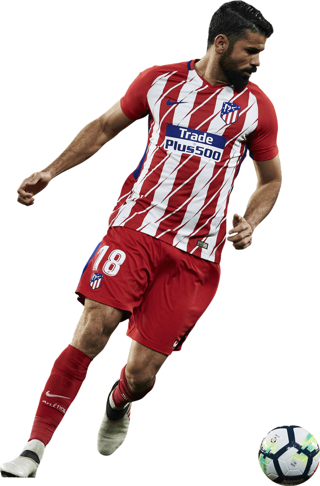 Diego Costa Atletico Madrid PNG