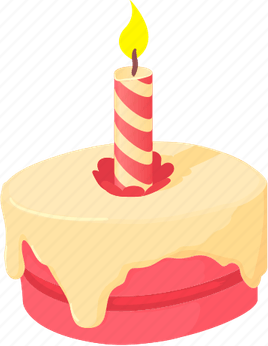 Cartoon Birthday Cake PNG
