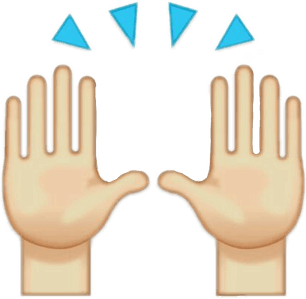 Praise Hands Emoji PNG
