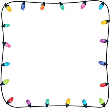 Christmas Light Border PNG