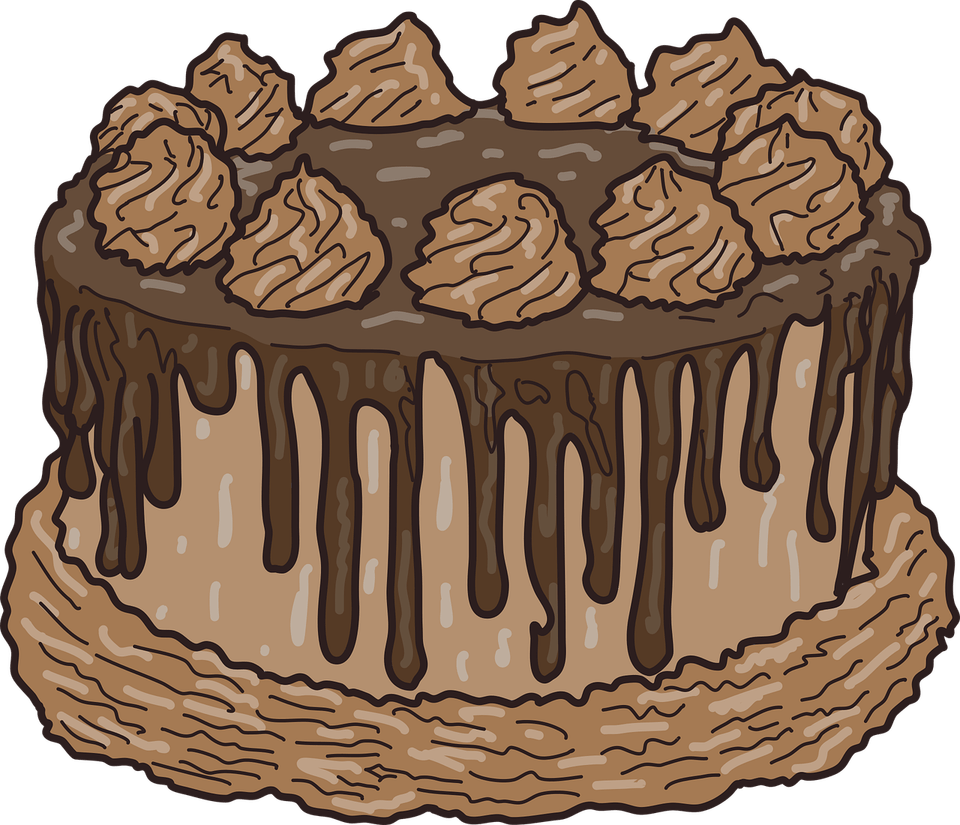 German Chocolate Cake PNG