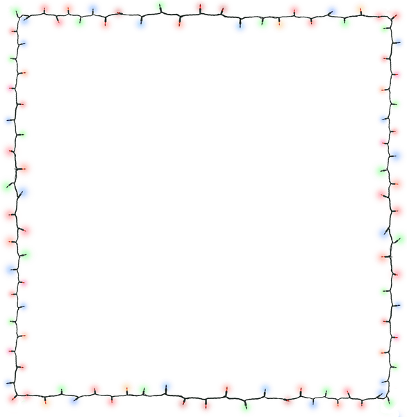 Christmas Light Border PNG