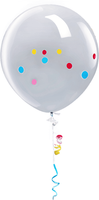 Pink And White Balloon PNG