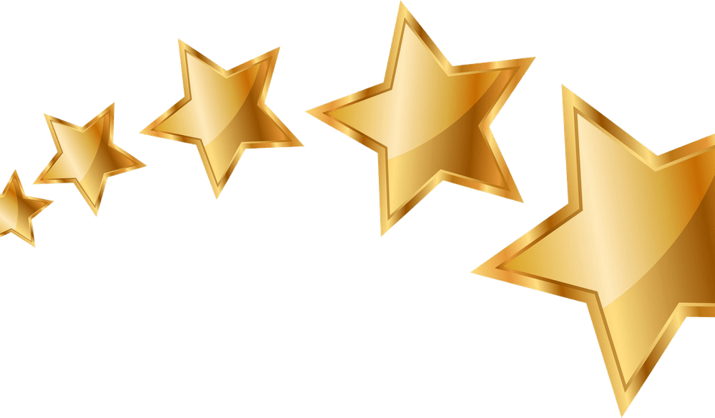 Gold Star Sticker PNG