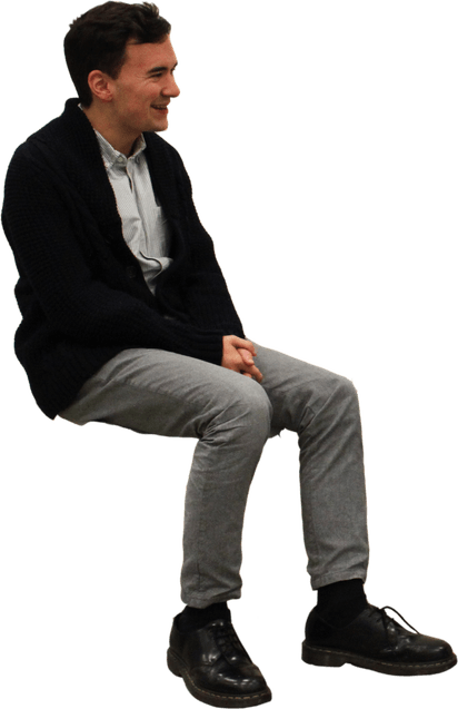 Sitting Man PNG