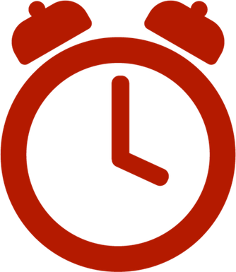 Red Clock PNG