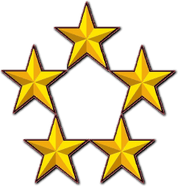 Five Stars PNG