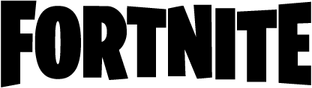 Fortnite Logo Black PNG