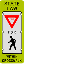 Pedestrian Hand Sign PNG