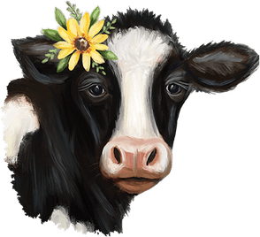 Sunflower Cow PNG