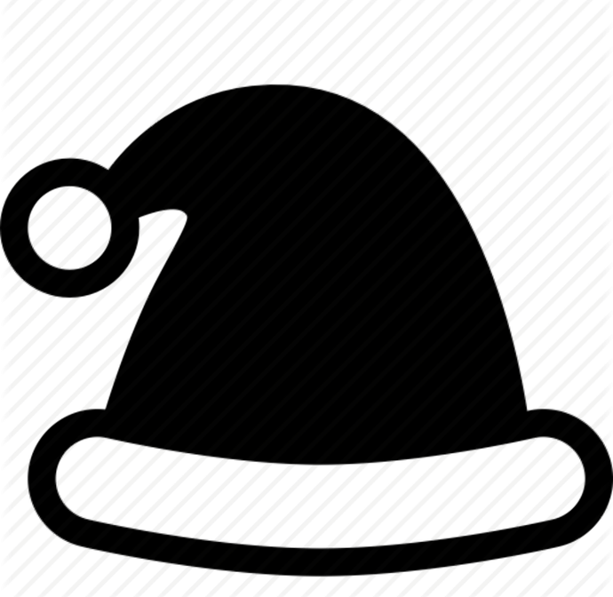 Christmas Hat Black PNG