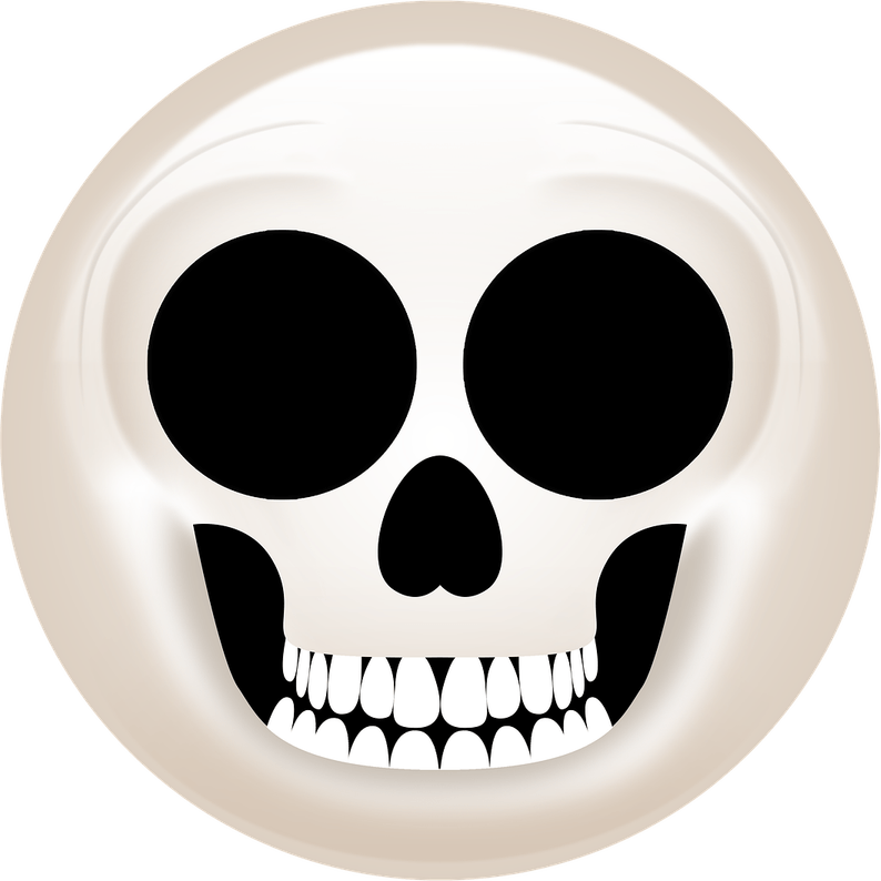 Cursed Skull Emoji PNG