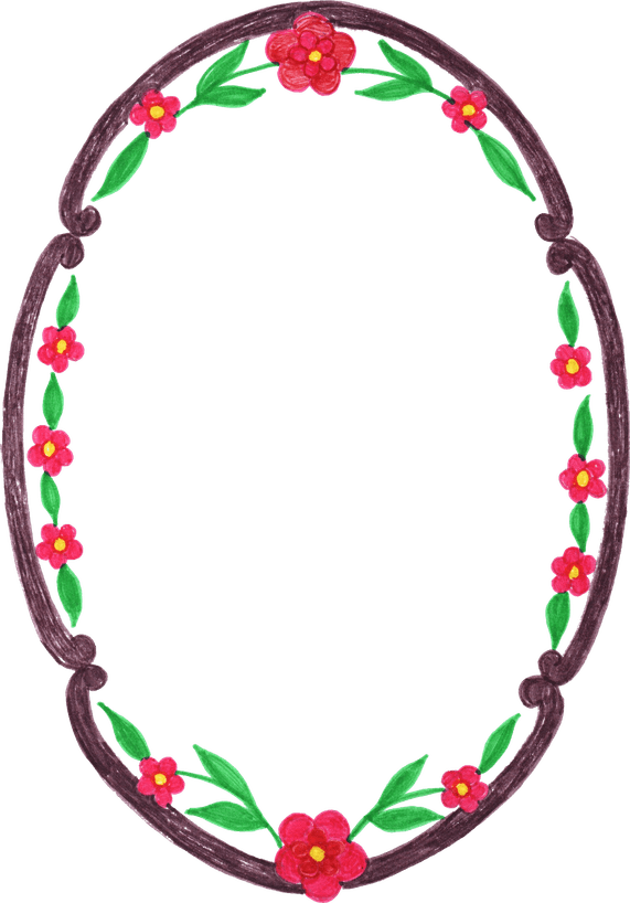 Oval Border PNG