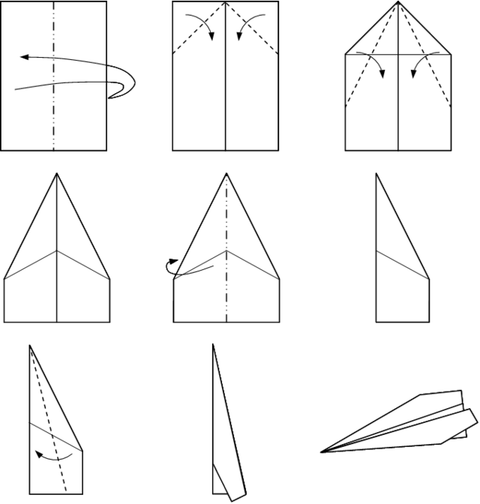 White Paper Airplane PNG