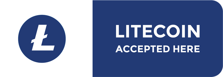 Litecoin Accepted Here Button PNG