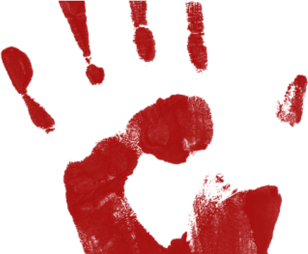Hand Painted Blood PNG