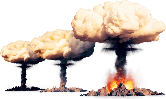Mushroom Cloud Explosion PNG