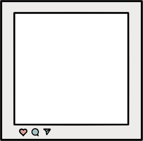 Aesthetic Polaroid Frame PNG