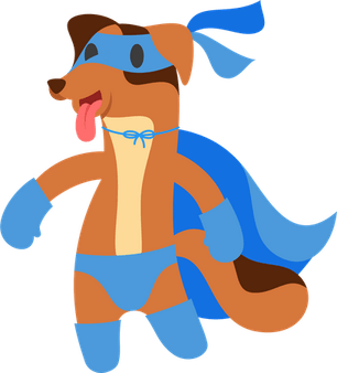 Superhero Dog PNG