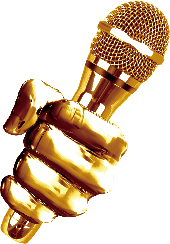 Gold Mic PNG