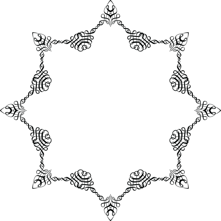 Islamic Pattern Border PNG