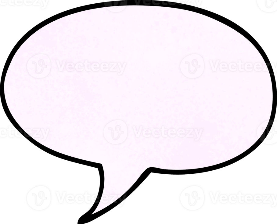 Doodle Speech Bubble PNG