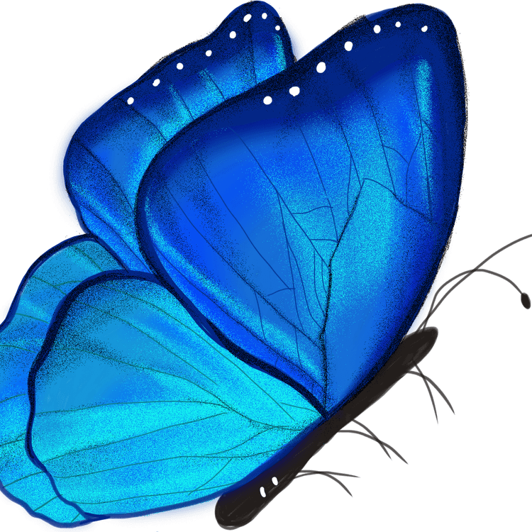 Light Glowing Butterfly PNG