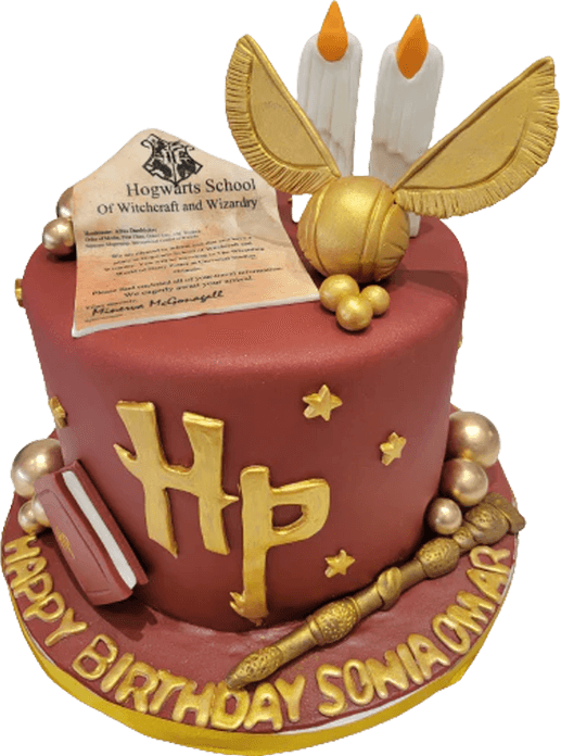 Harry Potter Birthday Cake PNG