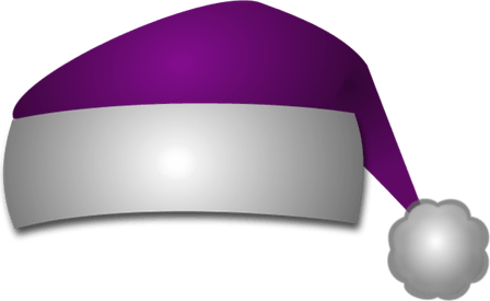 Purple Santa Hat PNG